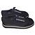 Sneaker piatta con lacci CC nero satinato Chanel Taglia 37 US 7 UK 4 AU 6
