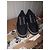 Sneaker piatta con lacci CC nero satinato Chanel Taglia 37 US 7 UK 4 AU 6 - vista 2