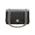 Chanel Borsa con patta foderata classica caviale Jumbo Nero Pelle  ref.895529