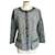 CHANEL Iridescent Tweed jacket NEW WITH T LABEL40 Light green Cotton  ref.895661