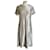 PAUL SMITH Stunning Laminated Midi Dress Short Sleeves T42 IT Golden Polyester  ref.895682