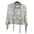 Chanel Blazer in tweed CC impreziosito da perle Crudo Cotone  ref.896538