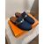 Kelly Hermès HERMES  Mules & clogs T.EU 37 Leather Blue - view 2