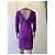 Vestido Herve Leger Morado de Viscosa Púrpura - vista 3
