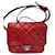 Chanel Messenger bag piel de becerro esmaltada Burdeos Cuero  ref.897597