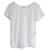 Saint Laurent Burnout-T-Shirt mit Leopardenmuster Weiß Lyocell  ref.897606