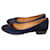 Chanel Zapatillas de ballet Azul marino Gamuza  ref.897615