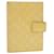 GUCCI Gucci Shima GG Day Planner Cover Cuir Jaune 115241 Authentification4214  ref.897689