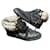 Chanel Sneakers Black Beige Leather Fur Deerskin  ref.897776