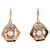 Autre Marque Hexagonal Art Deco period sleepers and white stones Gold hardware Yellow gold Gold  ref.897780