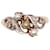 Autre Marque Belle Epoque-Trilogie-Ring aus feinen Perlen und Diamanten, eingefasst in Gelb- und Weißgold 18 Karat Gold hardware Gelbes Gold  ref.897791