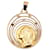Autre Marque Medal pendant Veiled Virgin under a starry sky in yellow gold 18 carats Gold hardware  ref.897795