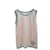 CHANEL Sleeveless CAashmere CC Logo Pink Grey Top Multiple colors Cashmere  ref.897822