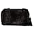 Bolsa de ombro com estampa de leopardo Love Moschino em pele preta e marrom Preto  ref.897897
