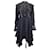 Philosophy Di Lorenzo Serafini Lacey Ruffle Dress in Black Viscose Cellulose fibre  ref.897914