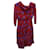 Autre Marque Vestido con hombros descubiertos Lexie de Saloni en seda roja  ref.897927