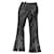 Autre Marque Andersson Bell Saya Zipper Flared Pants in Black Faux Leather Synthetic Leatherette  ref.897961