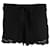Iro Dainie Crochet-Trimmed Crepe Shorts in Black Rayon Cellulose fibre  ref.897964