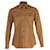 Prada Button-Down Shirt in Brown Cotton  ref.897971