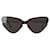 Balenciaga-Schild 2.0 Katzensonnenbrille aus schwarzem Metall  ref.897984