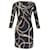 Ralph Lauren Chain Link-Print Jersey Dress in Black Polyester  ref.897999