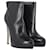 Dolce & Gabbana Plateau-Stiefeletten mit hohem Absatz aus schwarzem Leder  ref.898000