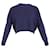 Suéter cropped Polo Ralph Lauren em lã azul marinho  ref.898001