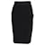 Diane Von Furstenberg Fitted Skirt in Black Cotton  ref.898010