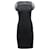 Vestido a media pierna con mangas transparentes en seda negra de Max Mara Negro  ref.898049