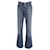 Yves Saint Laurent Calça jeans com bainha larga em jeans de algodão azul  ref.898076