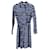 Vestido camisero de algodón azul con teñido anudado de Tory Burch  ref.898106