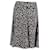 Diane Von Furstenberg Rosalita bedruckter Rock aus schwarzer Seide  ref.898164