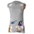Dolce & Gabbana Top peint à la main en édition limitée en coton gris  ref.898165