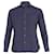 Tom Ford Point-Collar Sport Shirt with Pocket in Navy Blue Cotton  ref.898201
