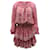 Loveshackfancy Popover-Minikleid aus rosa Viskose Pink Zellulosefaser  ref.898239