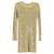 Balmain Mini Robe Ornée en Polyester Doré  ref.898251