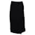 Theory Pleated Wrap Skirt in Black Crepe Polyester  ref.898263