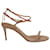 Aquazzura Livia 75 Beaded Sandals In Beige Leather  ref.898332