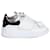 Übergroße Sneakers von Alexander McQueen mit einem Riemen aus weißem Leder  ref.898410