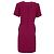 Kurzärmliges Mini-Etuikleid von Iris & Ink aus fuchsiarosafarbenem Polyester - Ansicht 2