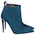 Gucci Bottines Pointues en Daim Bleu Turquoise Suede  ref.898458