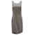 Oscar De La Renta Gingham Midi Dress in Black Wool  ref.898466