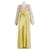 Vestido largo de lino multicolor con cintura imperial Carolyn de Lisa Marie Fernandez  ref.898468