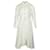 Vestido Maje com mangas cravejadas em algodão branco  ref.898471