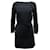 Apc A.P.Mini robe fourreau à ceinture C en soie noire  ref.898510