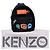 Kenzo Go Upperrs Mini-Rucksack aus schwarzem Nylon - Ansicht 15