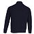 Loro Piana Rollkragenpullover mit Knöpfen aus marineblauem Kaschmir - Ansicht 3