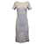 Max Mara, figurbetontes Kleid aus grauer Viskose Zellulosefaser  ref.898609