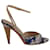 Sandálias de salto alto Gucci Floral Aberto em Lona Estampada Bege  ref.898629