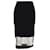 Alexander Mcqueen Fine Knit Midi Skirt in Black Wool  ref.898633